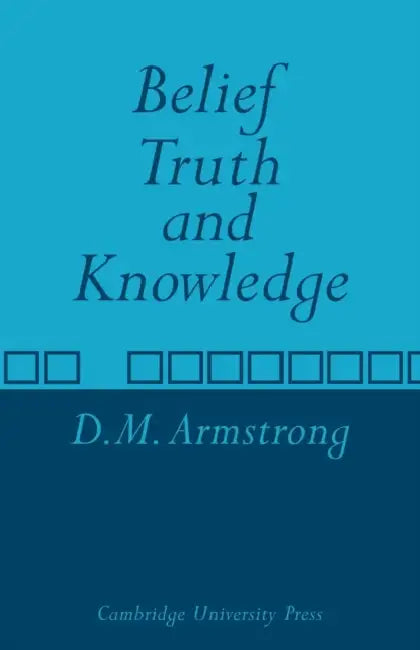 Buy Belief, Truth and Knowledge (English, D. M. Armstrong) — BookShops.in