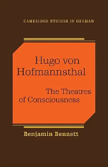 Buy Hugo Von Hofmannsthal (English, Benjamin Bennett) — BookShops.in