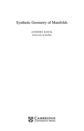 Buy Synthetic Geometry of Manifolds (English, Anders Kock) — BookShops.in