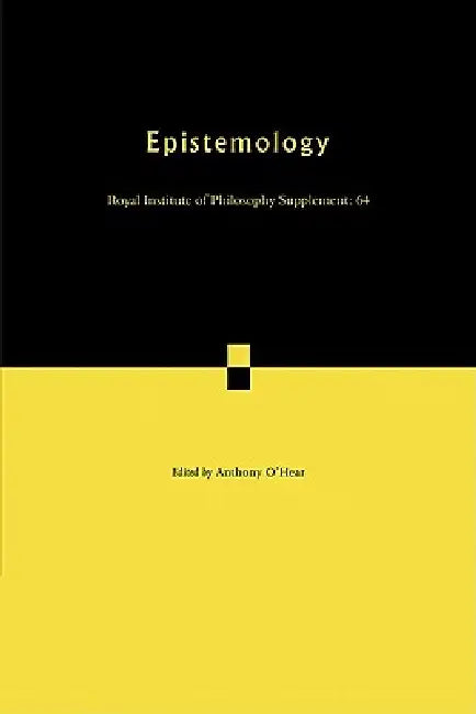 Buy Epistemology (English, Anthony O'Hear) — BookShops.in