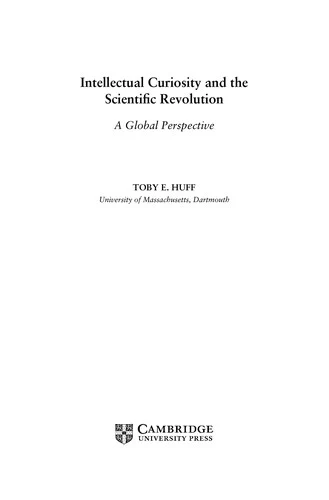 Buy Intellectual curiosity and the Scientific Revolution (English, Toby E. Huff) β BookShops.in