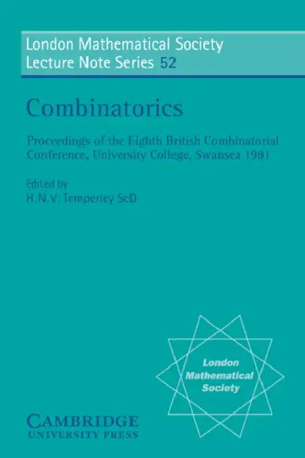 Buy Combinatorics (English, H. N. V. Temperley | N. J. Hitchin | H. N. V. Temperley) — BookShops.in