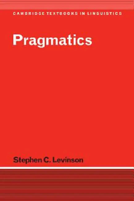 Buy Pragmatics (English, Stephen C. Levinson) — BookShops.in