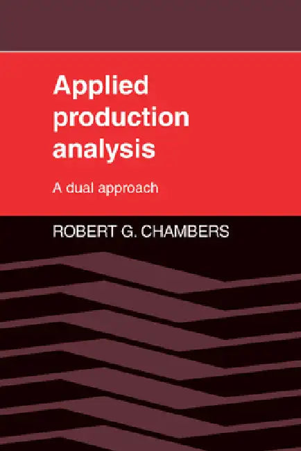 Buy Applied Production Analysis (English, Robert G. Chambers | Chambers Robert G.) — BookShops.in