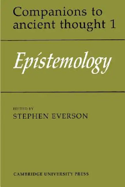 Buy Epistemology (English, Stephen Everson) — BookShops.in