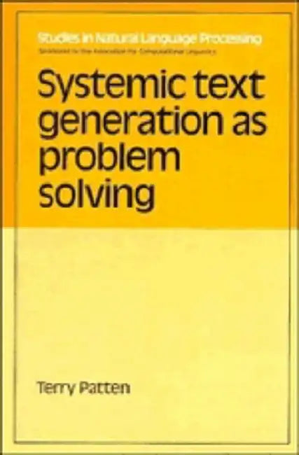 Buy Systemic Text Generation (English, Terry Patten) — BookShops.in