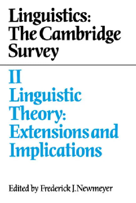Linguistics (English, Frederick J. Newmeyer) view 2