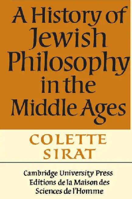 Buy A History of Jewish Philosophy in the Middle Ages (English, Colette Sirat) โ BookShops.in