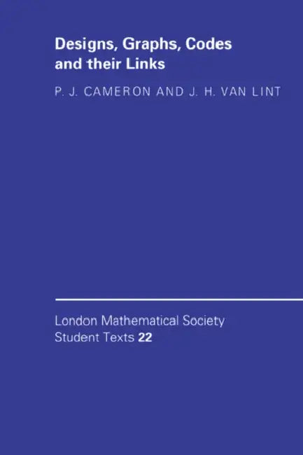 Buy Designs, Graphs, Codes, and Their Links (English, Peter J. Cameron | J. H. Van Lint) — BookShops.in