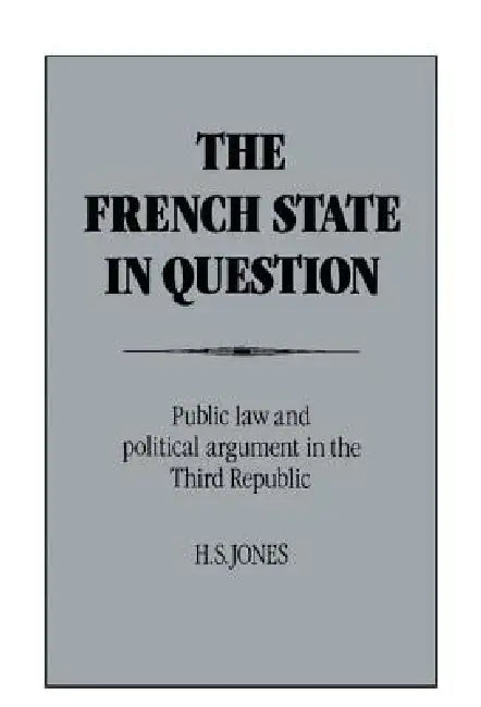 Buy The French State in Question (English, H. S. Jones) — BookShops.in