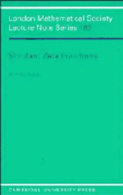 Buy Shintani Zeta Functions (English, Akihiko Yukie) — BookShops.in