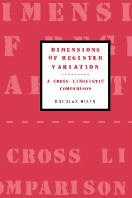Buy Dimensions of Register Variation (English, Douglas Biber) โ BookShops.in