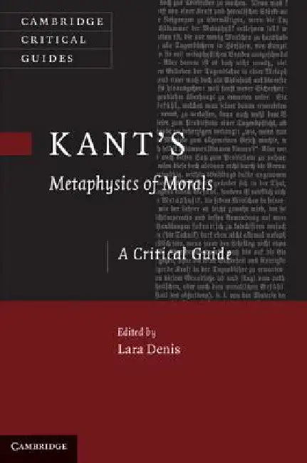 Buy Kant's 'Metaphysics of Morals' (English, Lara Denis) — BookShops.in