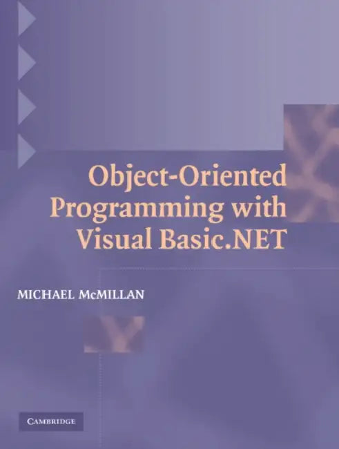 Buy Object Oriented Prog Visual Basic (English, Michael McMillan) — BookShops.in