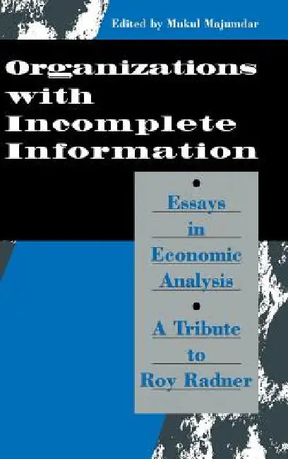 Buy Organization with Incomplete Information (English, Mukul Majumdar) — BookShops.in