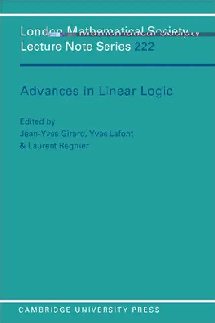 Buy Advances in Linear Logic (English, Jean-Yves Girard | Yves LaFont | Jean-Yves Girard) — BookShops.in