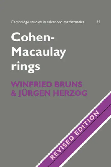 Buy Cohen-Macaulay Rings (English, Winfried Bruns | Bruns | Jurgen) — BookShops.in