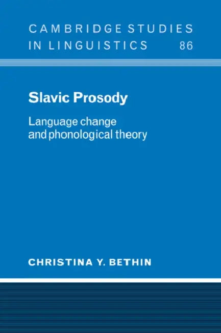 Buy Slavic Prosody (English, Christina Y. Bethin) — BookShops.in