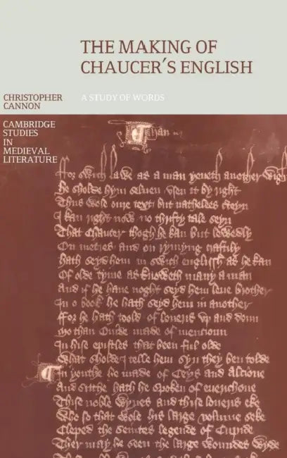 Buy The Making of Chaucer's English (English, Christopher Cannon) — BookShops.in