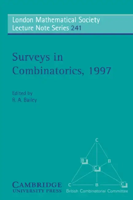 Buy Surveys in Combinatorics, 1997 (English, R. A. Bailey) — BookShops.in