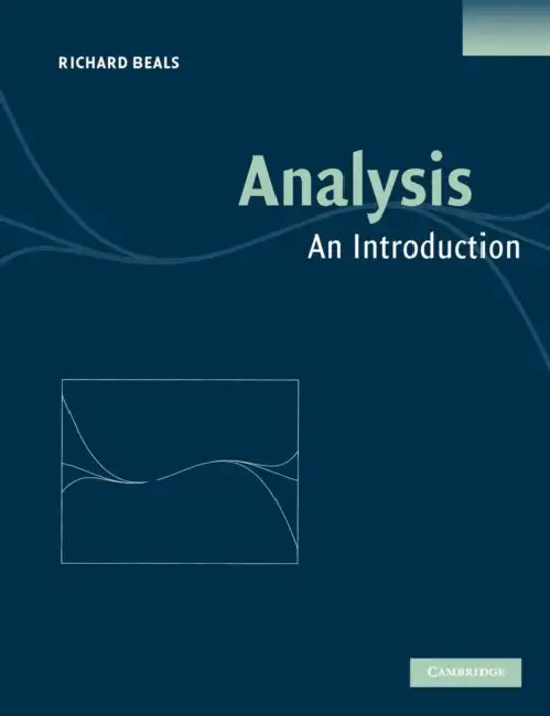 Buy Analysis (English, Richard Beals) — BookShops.in