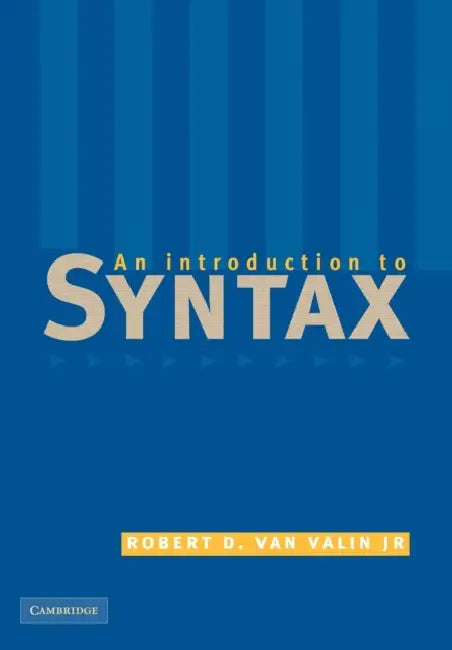 Buy An Introduction to Syntax (English, Jr. Van Valin Robert D.) — BookShops.in