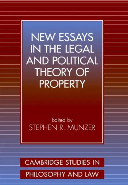 Buy New Essays in the Legal and Political Theory of Property (English, Stephen R. Munzer | Gerald Postema | Jules L. Coleman) — BookShops.in