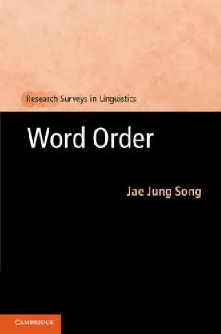 Buy Word Order (English, Jae Jung Song) — BookShops.in