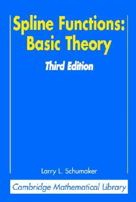 Buy Spline Functions (English, Larry Schumaker) — BookShops.in