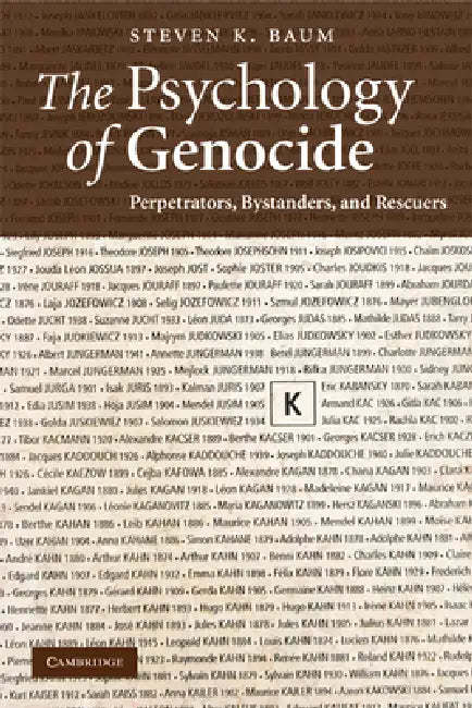 Buy The Psychology of Genocide (English, Steven K. Baum) — BookShops.in