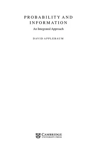 Buy Probability and Information (English, David Applebaum) — BookShops.in