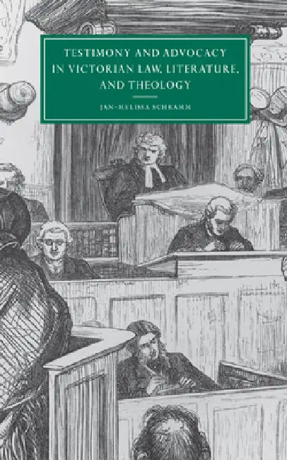 Buy Testimony and Advocacy in Victorian Law, Literature, and The — BookShops.in