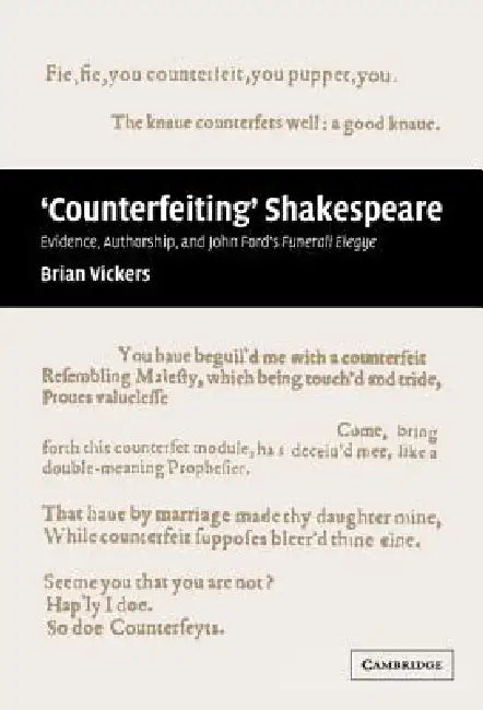 Buy 'Counterfeiting' Shakespeare (English, Brian Vickers) — BookShops.in