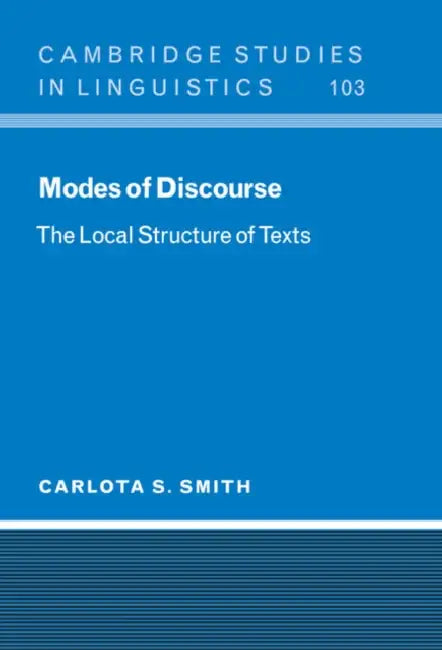 Buy Modes of Discourse (English, Carlota S. Smith) — BookShops.in