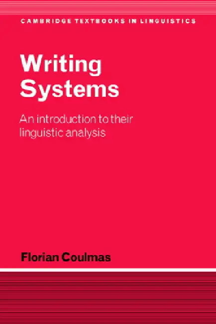 Buy Writing Systems (English, Florian Coulmas) — BookShops.in