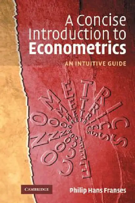 Buy A Concise Introduction to Econometrics (English, Philip Hans Franses) — BookShops.in
