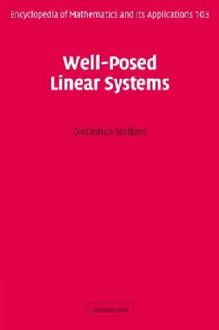 Buy Well-Posed Linear Systems (English, Olof Staffans) — BookShops.in