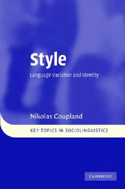 Buy Style (English, Nikolas Coupland) — BookShops.in