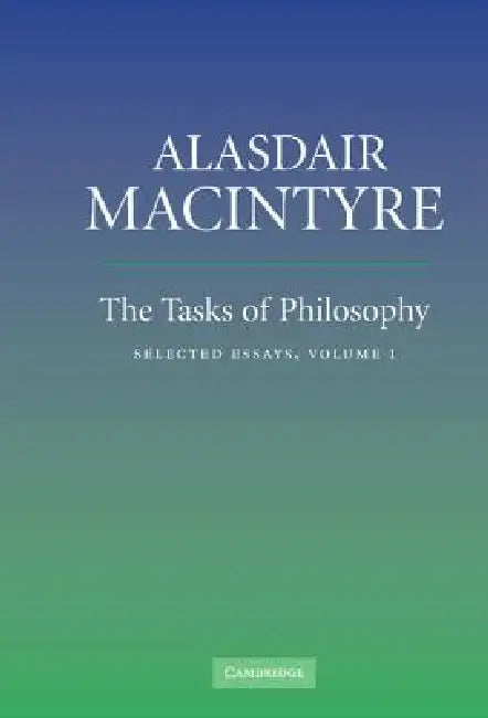 Buy The Tasks of Philosophy, Volume 1 (English, Alasdair MacIntyre) — BookShops.in