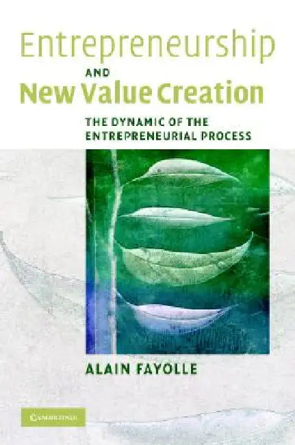 Buy Entrepreneurship and New Value Creation (English, Alain Fayolle) — BookShops.in