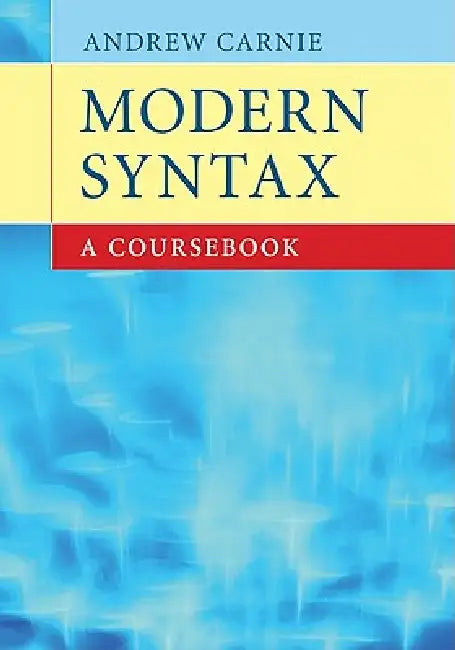 Buy Modern Syntax (English, Andrew Carnie) — BookShops.in