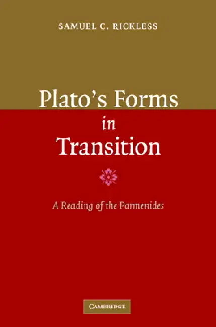 Buy Plato's Forms in Transition (English, Samuel C. Rickless) β BookShops.in