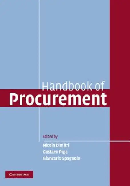 Buy Handbook of Procurement (English, Nicola Dimitri | Nicola Dimitri | Gustavo Piga) — BookShops.in