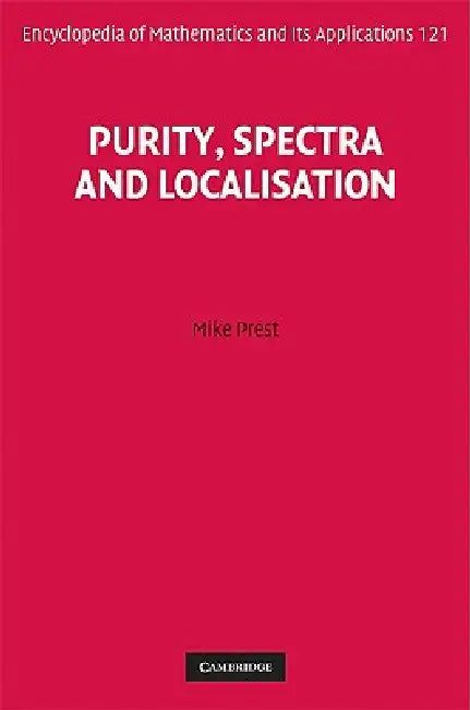 Buy Purity, Spectra and Localisation (English, Mike Prest) — BookShops.in