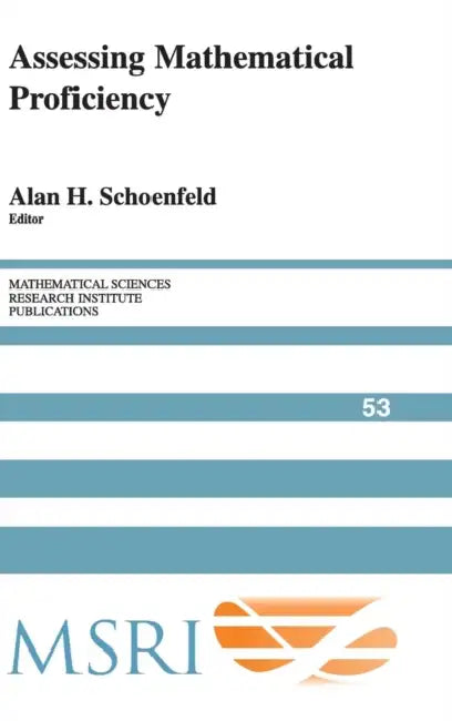 Buy Assessing Mathematical Proficiency (English, Alan H. Schoenfeld) — BookShops.in