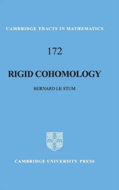 Buy Rigid Cohomology (English, Bernard Le Stum) — BookShops.in