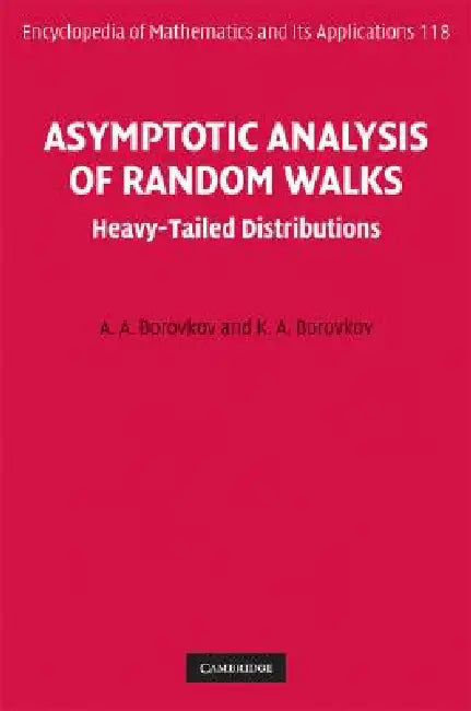Buy Asymptotic Analysis of Random Walks (English, A. A. Borovkov | K. A. Borovkov) — BookShops.in