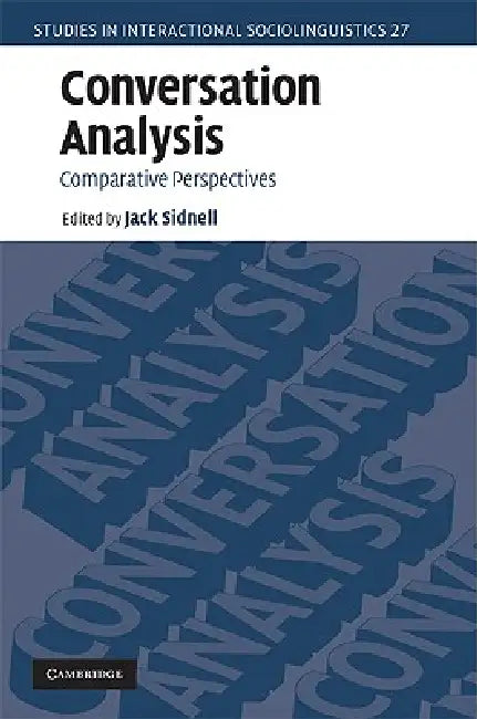 Buy Conversation Analysis (English, Jack Sidnell) — BookShops.in