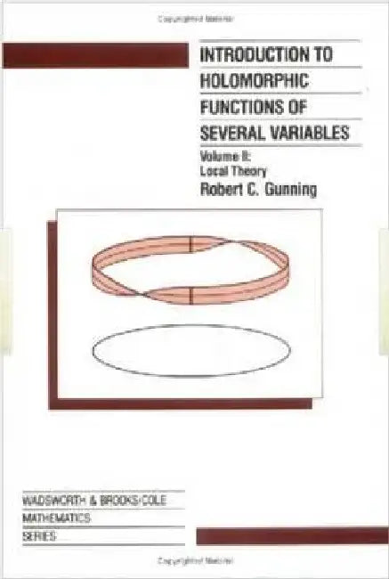 Buy Introduction to Holomorphic Functions of Several Variables (English, R. C. Gunning) โ BookShops.in