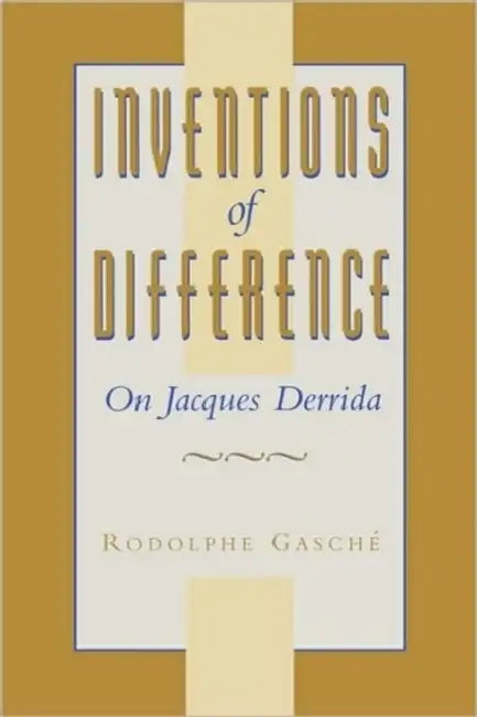 Buy Inventions of Difference (English, Rodolphe Gasché) — BookShops.in